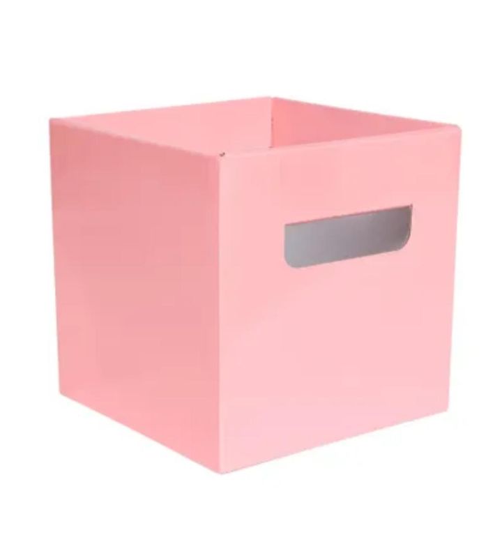 Pearlised Pastel Pink Flower Box 10pc 15x15cm
