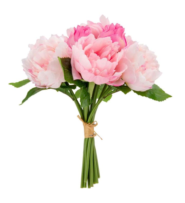 Peony Bouquet Mid Pink 36cm x 10 heads