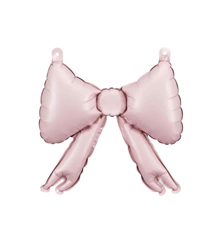 Pink Bow Foil Balloon 5pc 25.5 x 25 cm