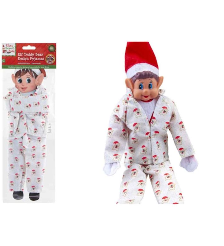 PMS Elves Behavin Badly Bear Design Pyjamas