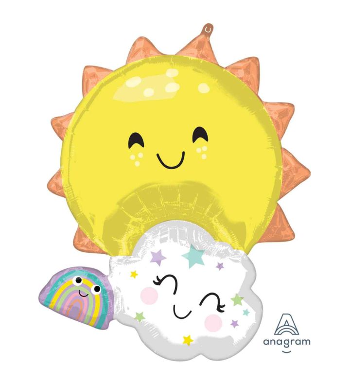 Rainbow Family SuperShape Foil Balloon