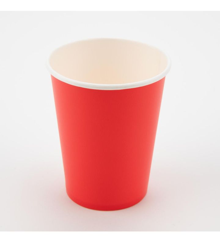 Paper Cups Red Oaktree 9oz 8ct