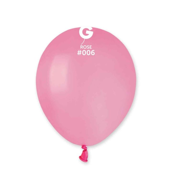 5" Gemar Rose 006 Latex Foil Balloons 50ct
