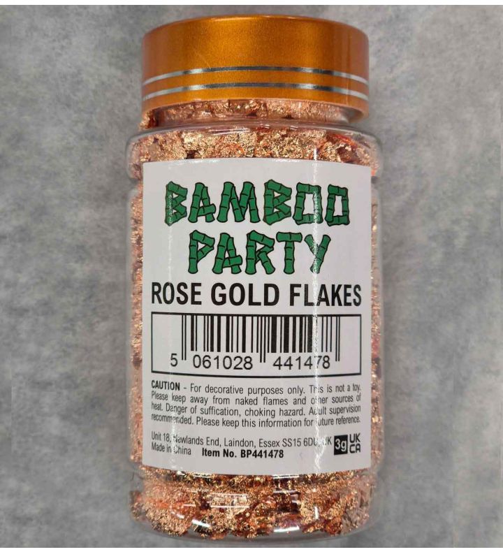 Bamboo Party Rose Gold Flakes 3g
