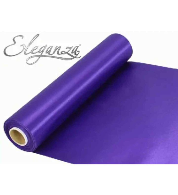Eleganza Satin Fabric Purple - 29cm x 20m