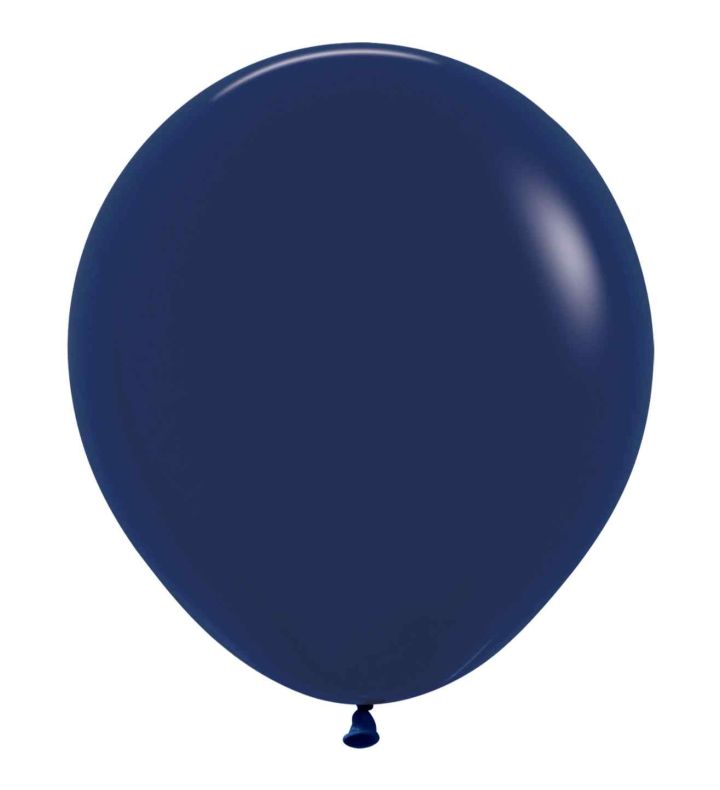 18" Sempertex Fashion Navy Blue 044 Latex Balloons 25ct