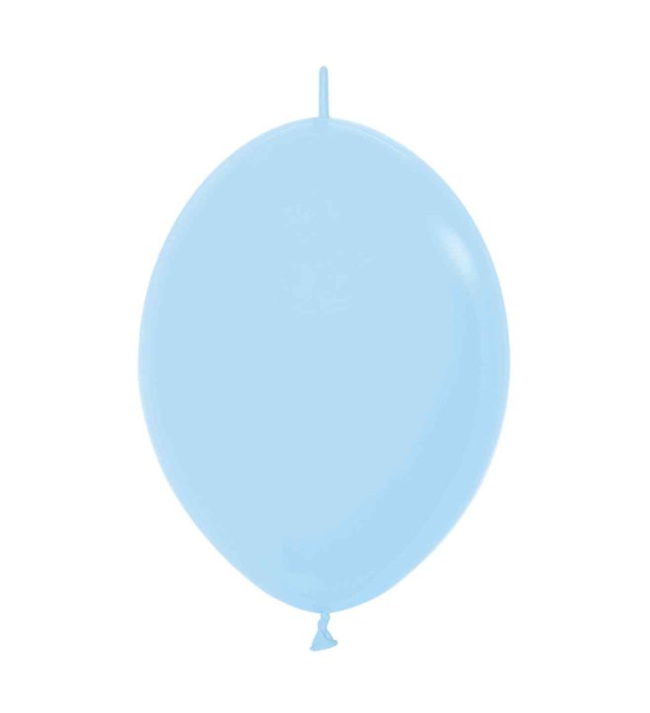 12" Sempertex Link Fashion Pastel Blue 140 Latex Balloons 50ct