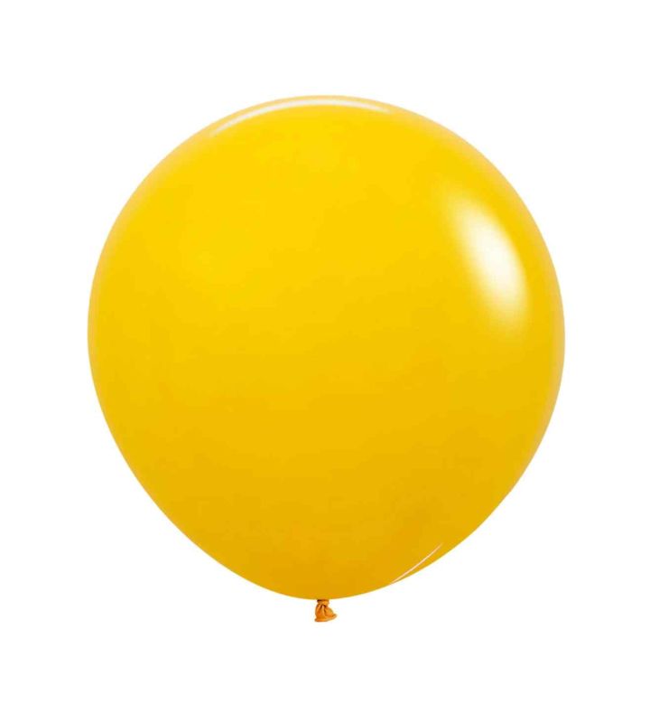 24" Sempertex Honey Yellow  021 Latex Balloons 3ct
