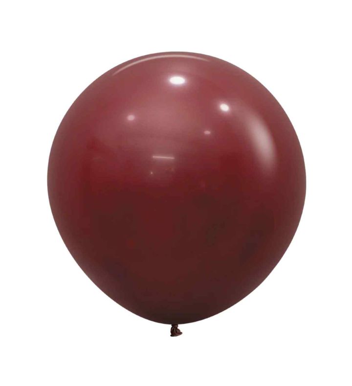 24" Sempertex Merlot 018 Latex Balloons 3ct