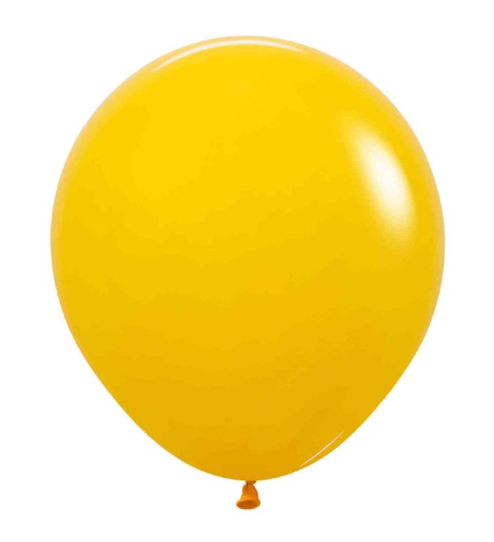 18" Sempertex Honey Yellow 021 Latex Balloons 25ct