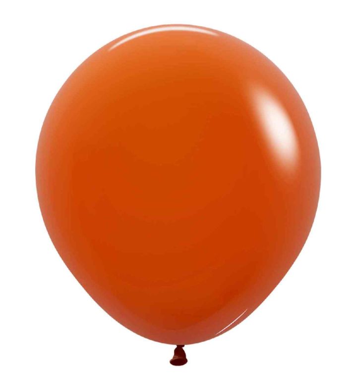 18" Sempertex Sunset Orange 062 Latex Balloons 25ct