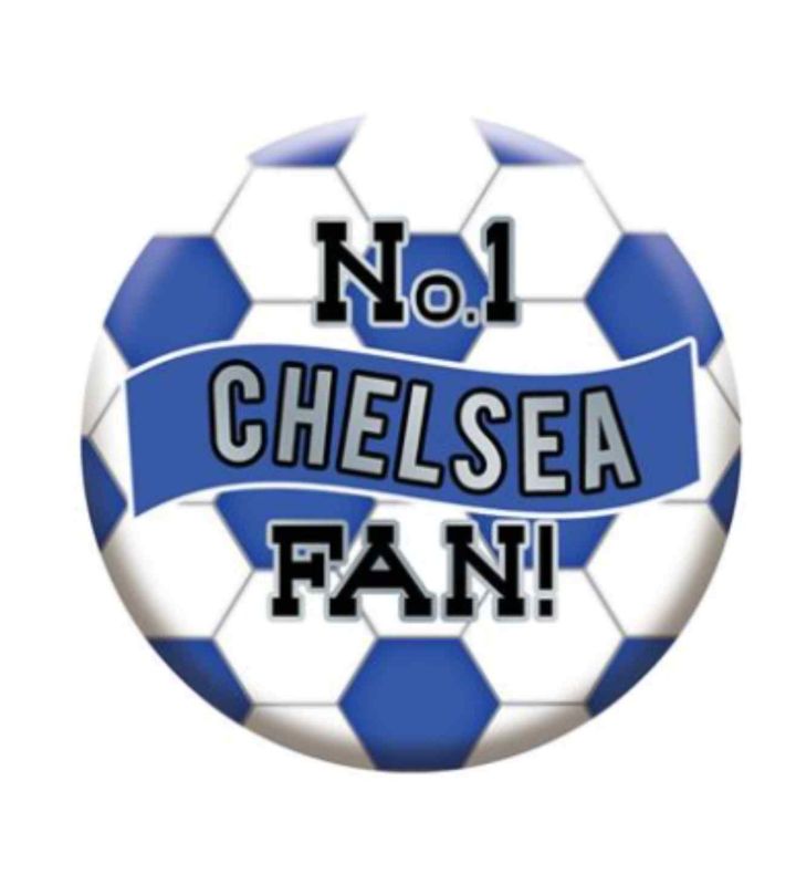 No.1 Chelsea Fan Football Badge 5.5cm