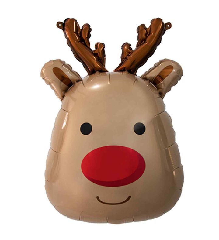 20" Sensations Reindeer Head Foil Balloon
