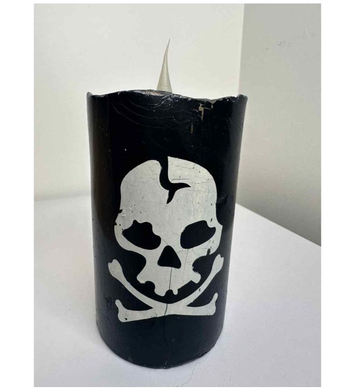 Skull Flickering Candle