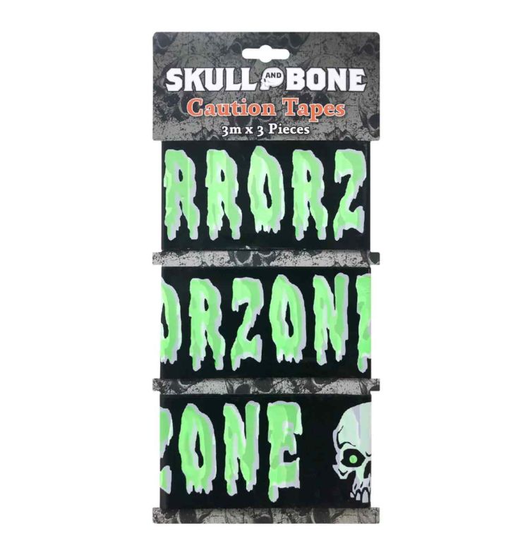 Skull Warning Tape Twin Pack