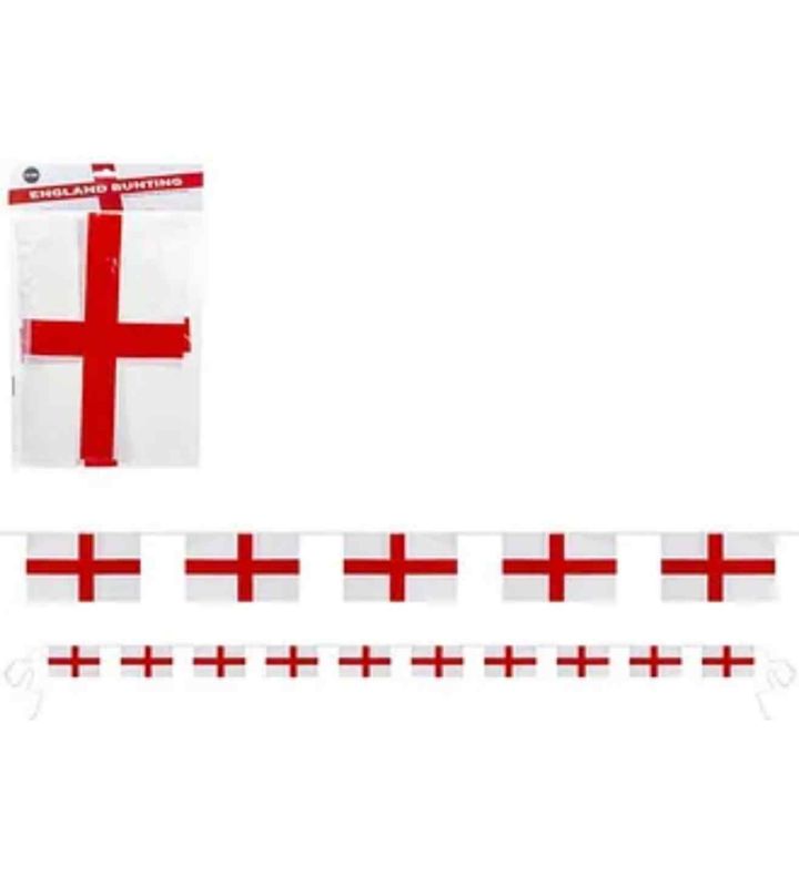 St George Flag 20' Bunting