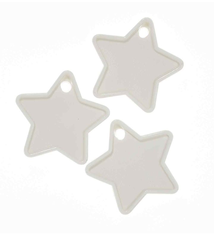 Star Weights - Heavy Plastic, White