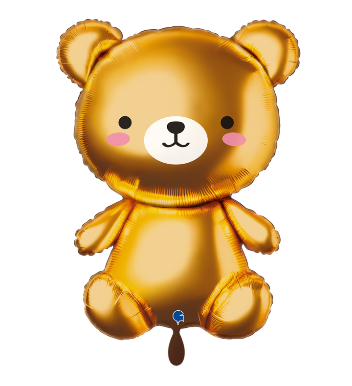 Teddy Bear AI Foil Balloon Brown 29"
