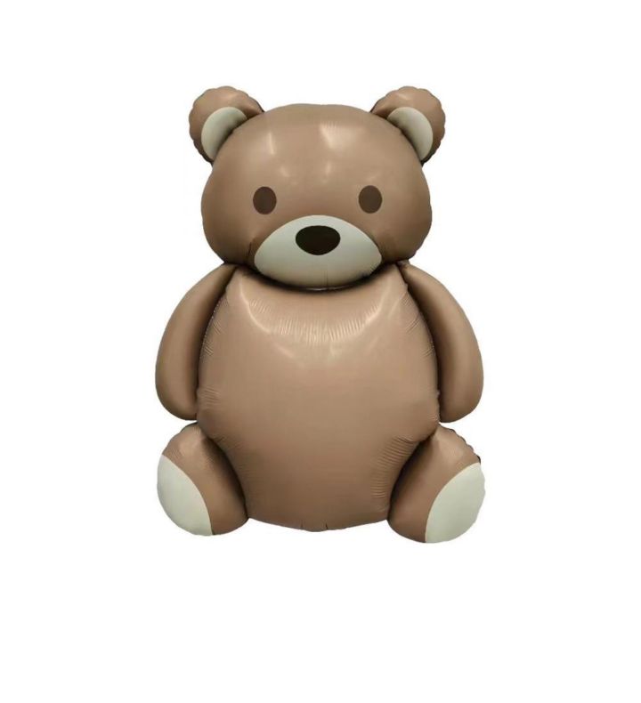 Teddy Bear Mocha Bamboo Party 67x 91cm Foil Balloon