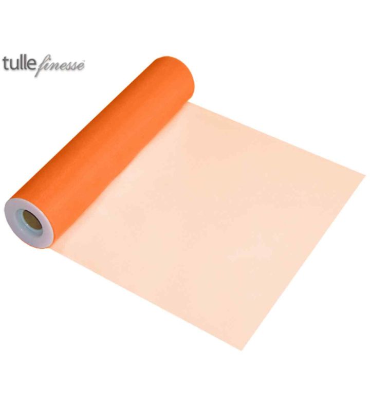 Tulle Finesse Orange 12" x 25yds