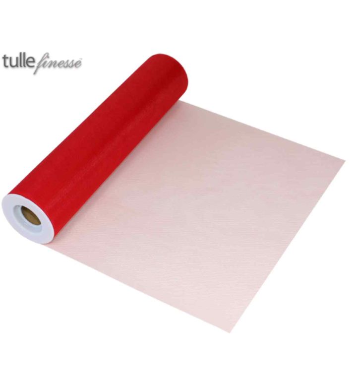 Tulle Finesse Red 12" x 25yds