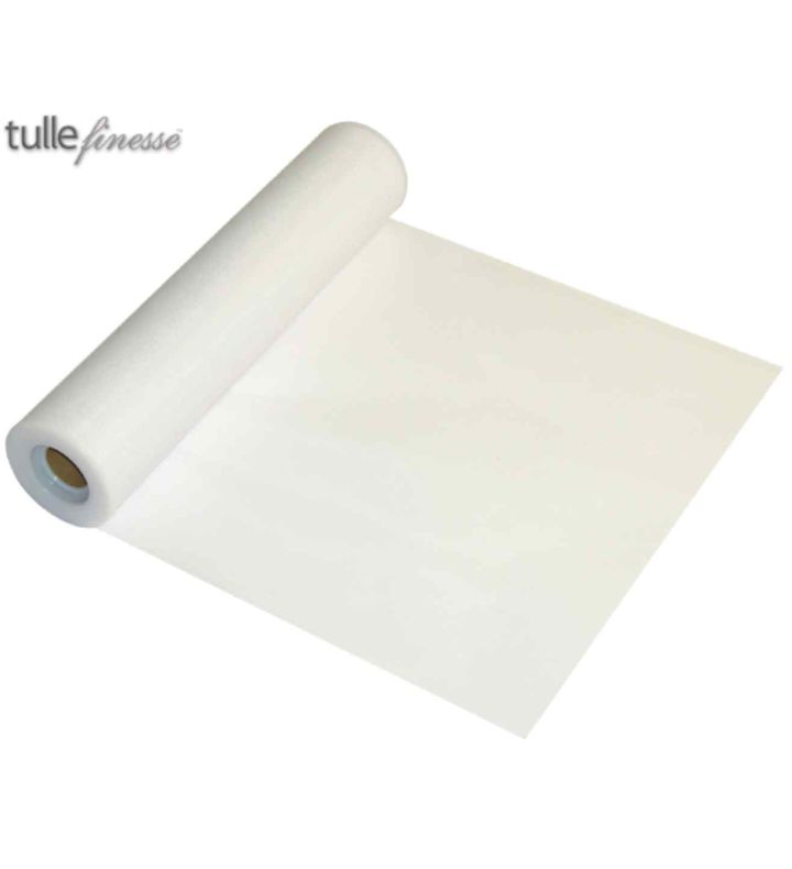 Tulle Finesse White 12" x 25yds