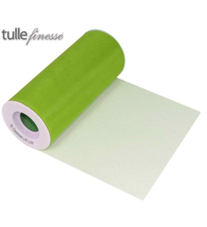 Tulle Finesse Lime Green 6" x 25yds