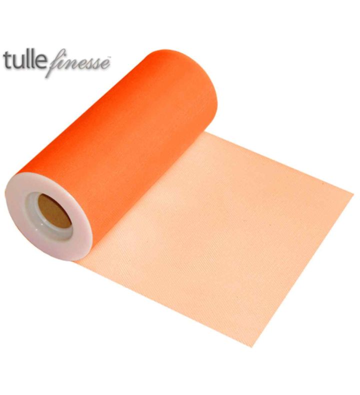 Tulle Finesse Orange 6" x 25yds