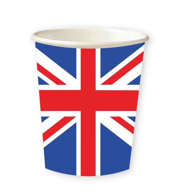 Union Jack Paper Cups 8pk