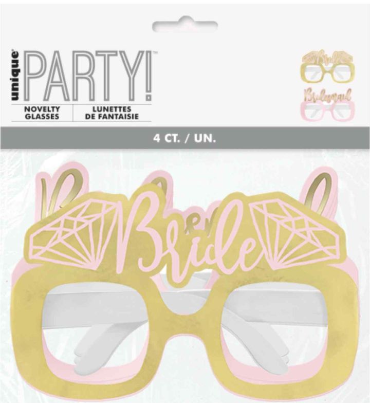 Unique Party Bachelorette Party Glasses 4ct.