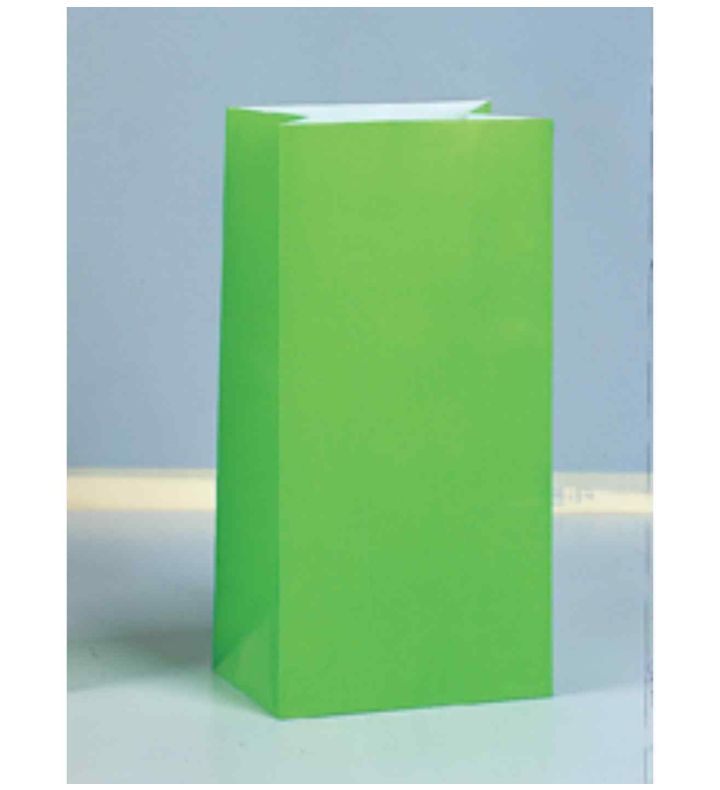 Unique Party Neon Ast. Paper Party Bags 10ct.