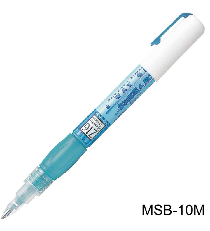 Zig Memory system 2 Way Glue Pen 1mm Tip Squeeze and Roll