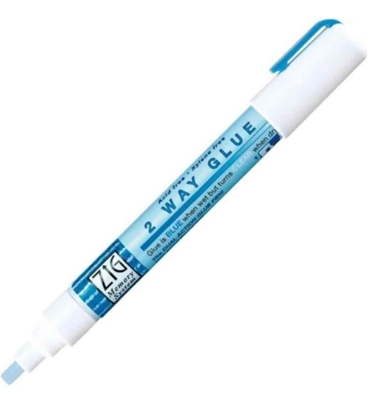 Zig Memory system 2 Way Glue Pen 4mm Chisel Tip