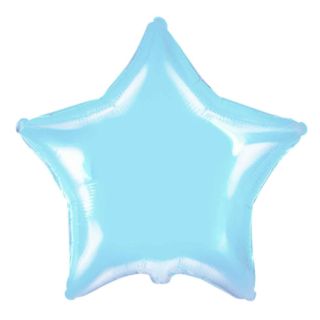 18" Star Baby Blue Flexmetal Foil Balloon