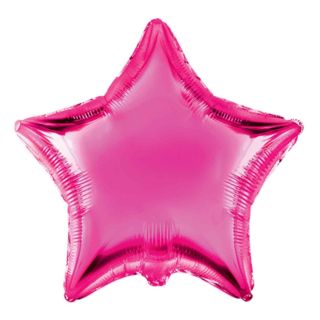 18" Star Fuchsia Flexmetal Foil Balloon