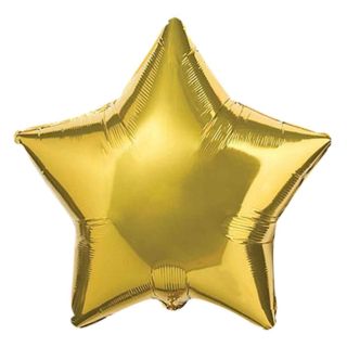 18" Star Gold Flexmetal Foil Balloon