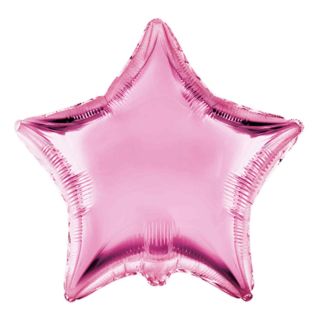 18" Star Satin Paste Pink Flexmetal Foil Balloon