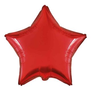 18" Star Red Flexmetal Foil Balloon