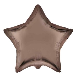 18" Star Satin Brown Flexmetal Foil Balloon