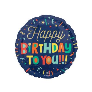 18" Happy Birthday To You Foil Balloon