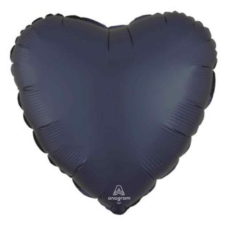 18inch-true-navy-satin-heart-foil-balloon