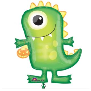 30" Green Monster SuperShape Foil Balloon