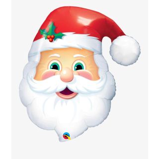 32" Santa Head Christmas Qualatex Foil Balloon