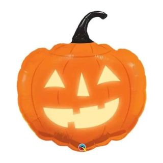 35" Pumpkin Spooky Halloween Orange Foil Balloon