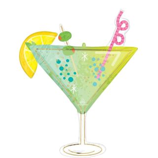 36" Cocktail Surprise Anagram SuperShape Foil Balloon