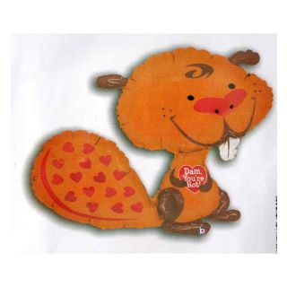 37-dam-you-re-hot-beaver-foil-balloon