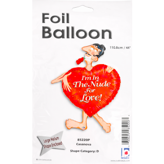 44" Valentines Casanova Supershape Foil Balloon