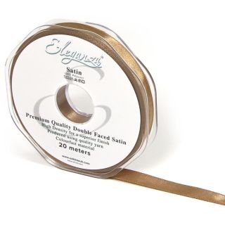 Eleganza Satin Double Faced Mocha 10mm x 20m