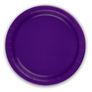 9" Paper Plates Purple Oaktree 8ct