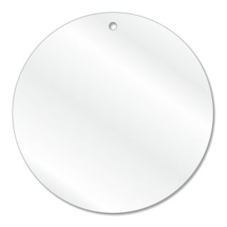 Acrylic Circle Disc With Hole 6cm x 6cm pk10